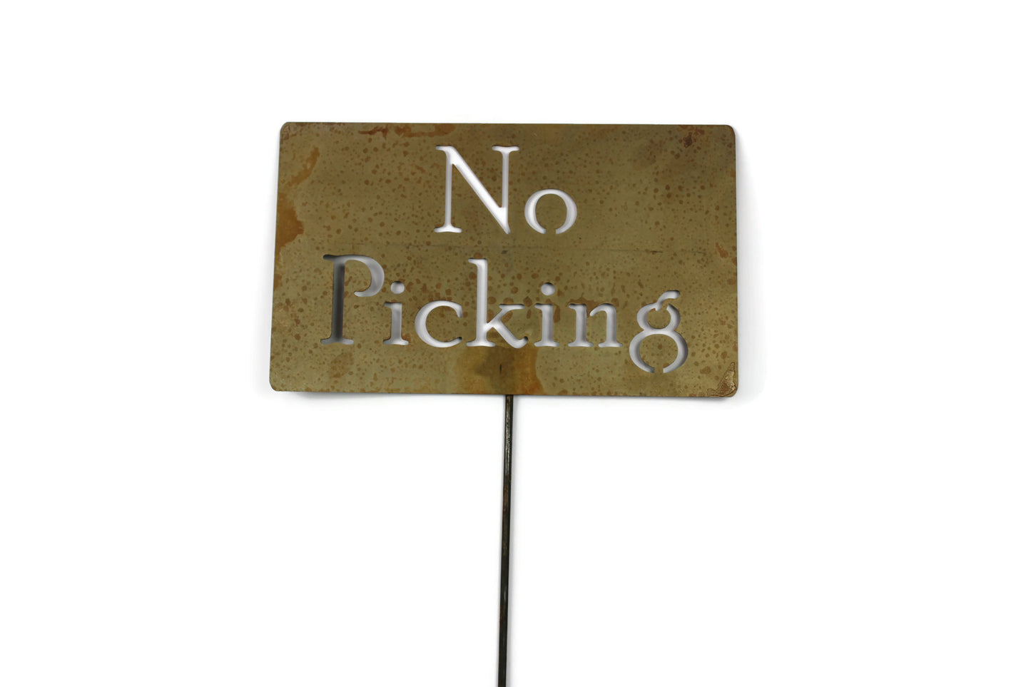 No Picking Metal Yard Stake 20 to 48 Inches Tall