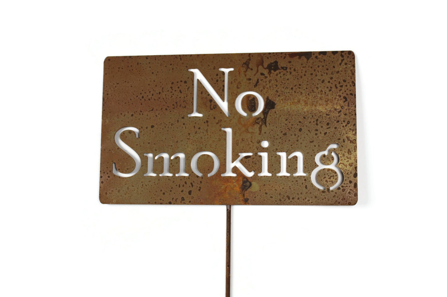 No Smoking Metal Stake Sign 20 to 48 Inches Tall