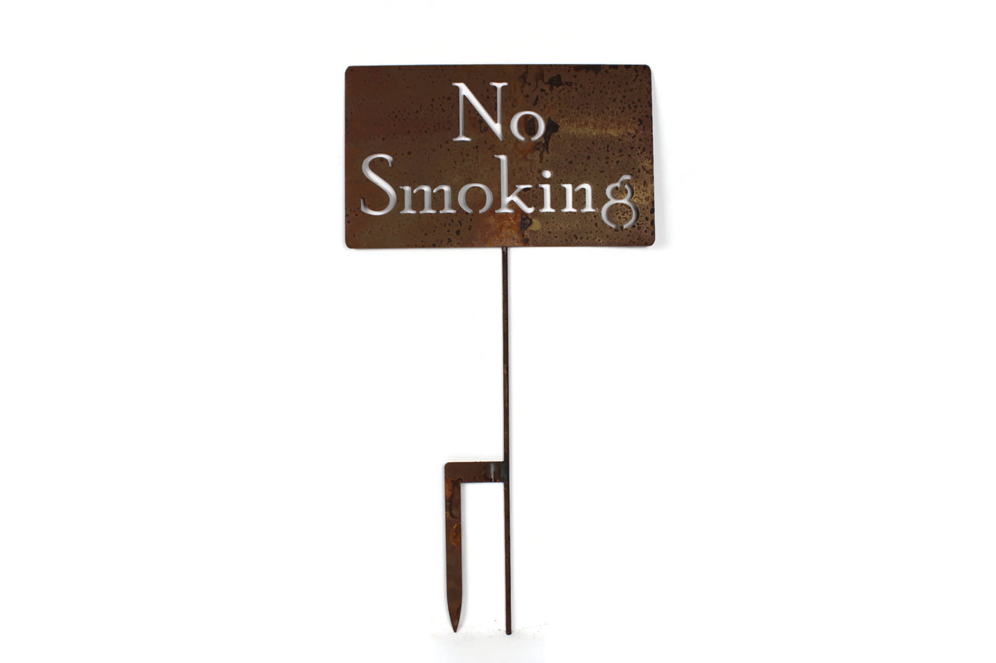 No Smoking Metal Stake Sign 20 to 48 Inches Tall