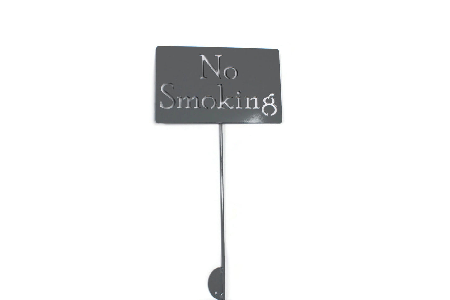 No Smoking Metal Stake Sign 20 to 48 Inches Tall