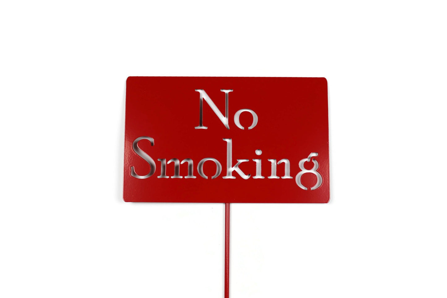 No Smoking Metal Stake Sign 20 to 48 Inches Tall