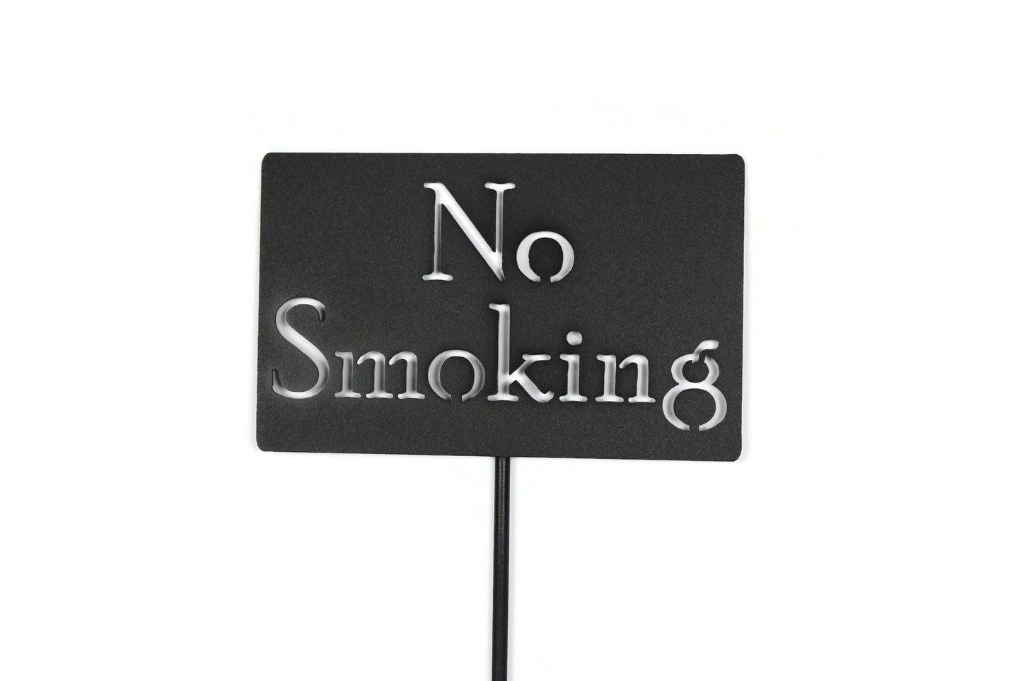 No Smoking Metal Stake Sign 20 to 48 Inches Tall
