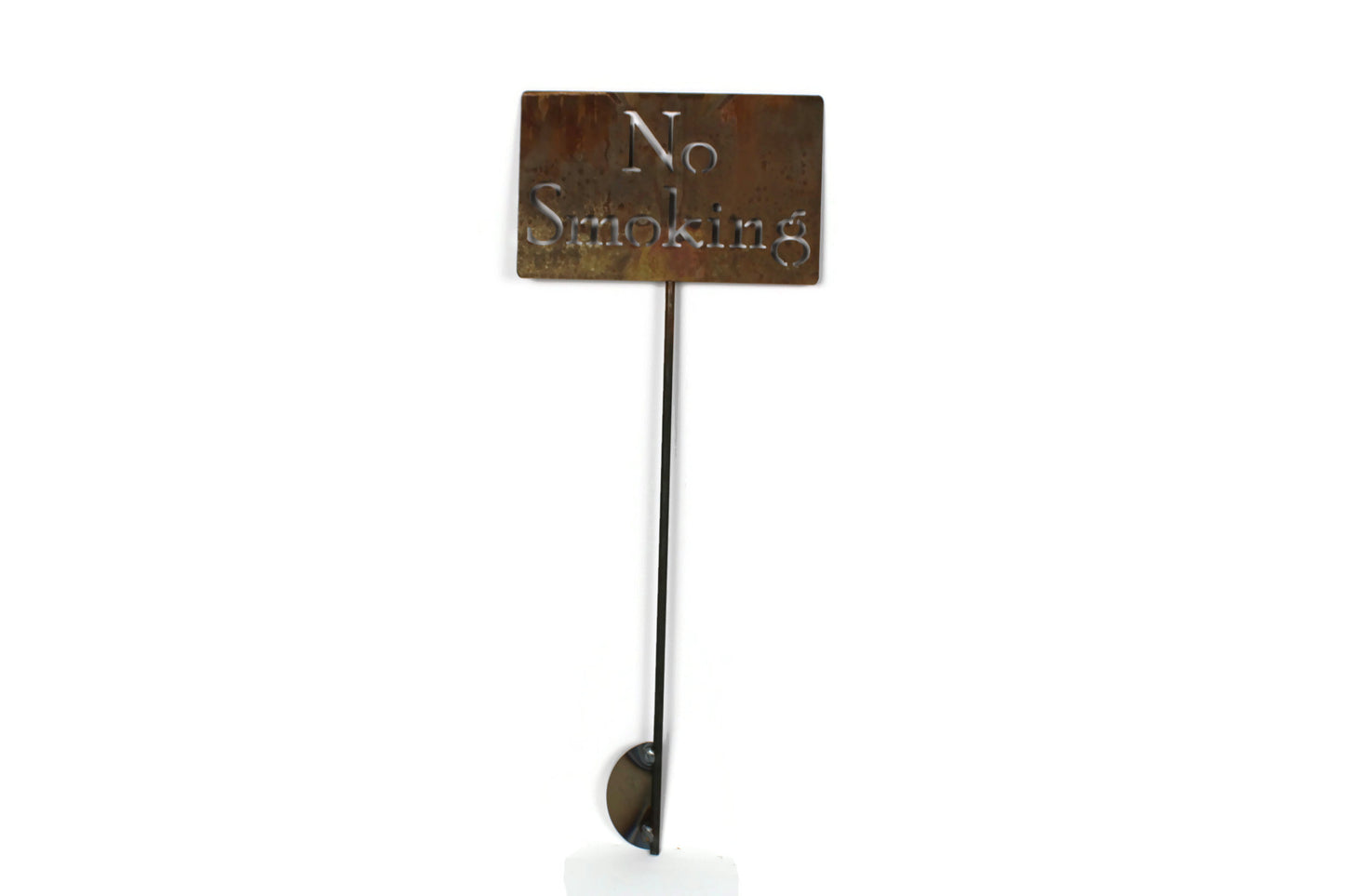 No Smoking Metal Stake Sign 20 to 48 Inches Tall