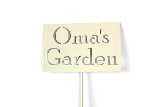 Oma's Garden Metal Yard Stake 20 to 48 Inches Tall