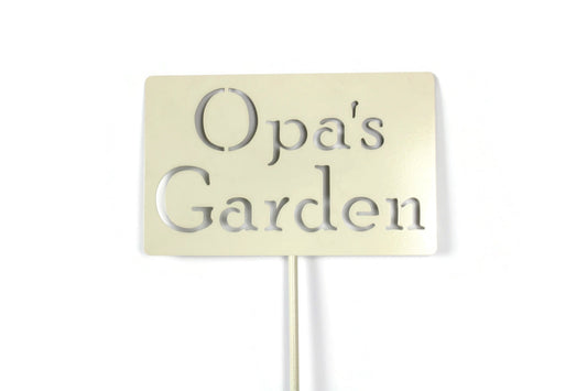 Opa's Garden Metal Garden Stake Marker 20 to 48 Inches Tall