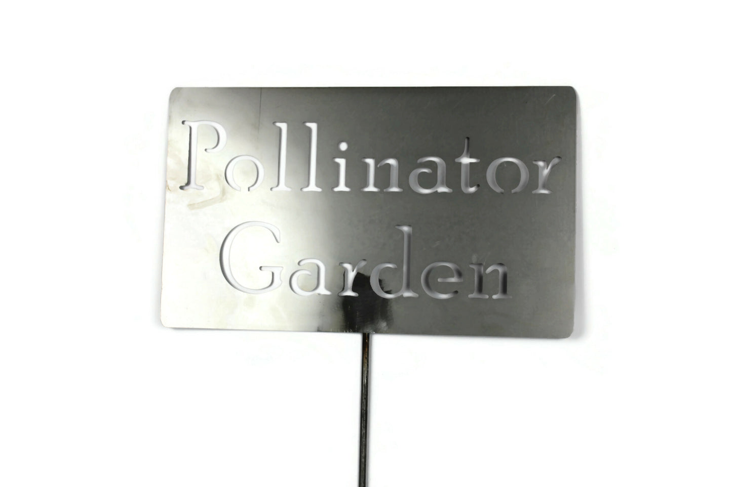 Pollinator Garden Metal Garden Stake Sign 20 to 48 Inches Tall