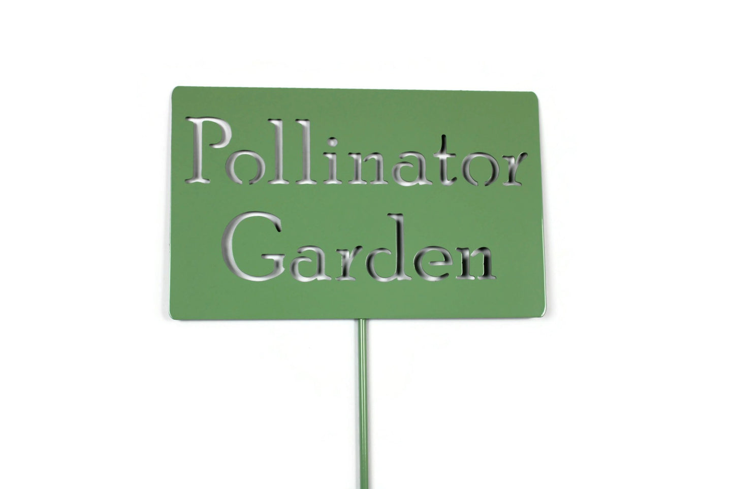 Pollinator Garden Metal Garden Stake Sign 20 to 48 Inches Tall