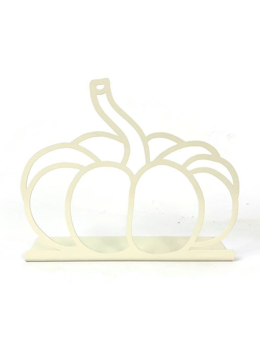 Pumpkin Tabletop Metal Home Décor 9 Inches Wide