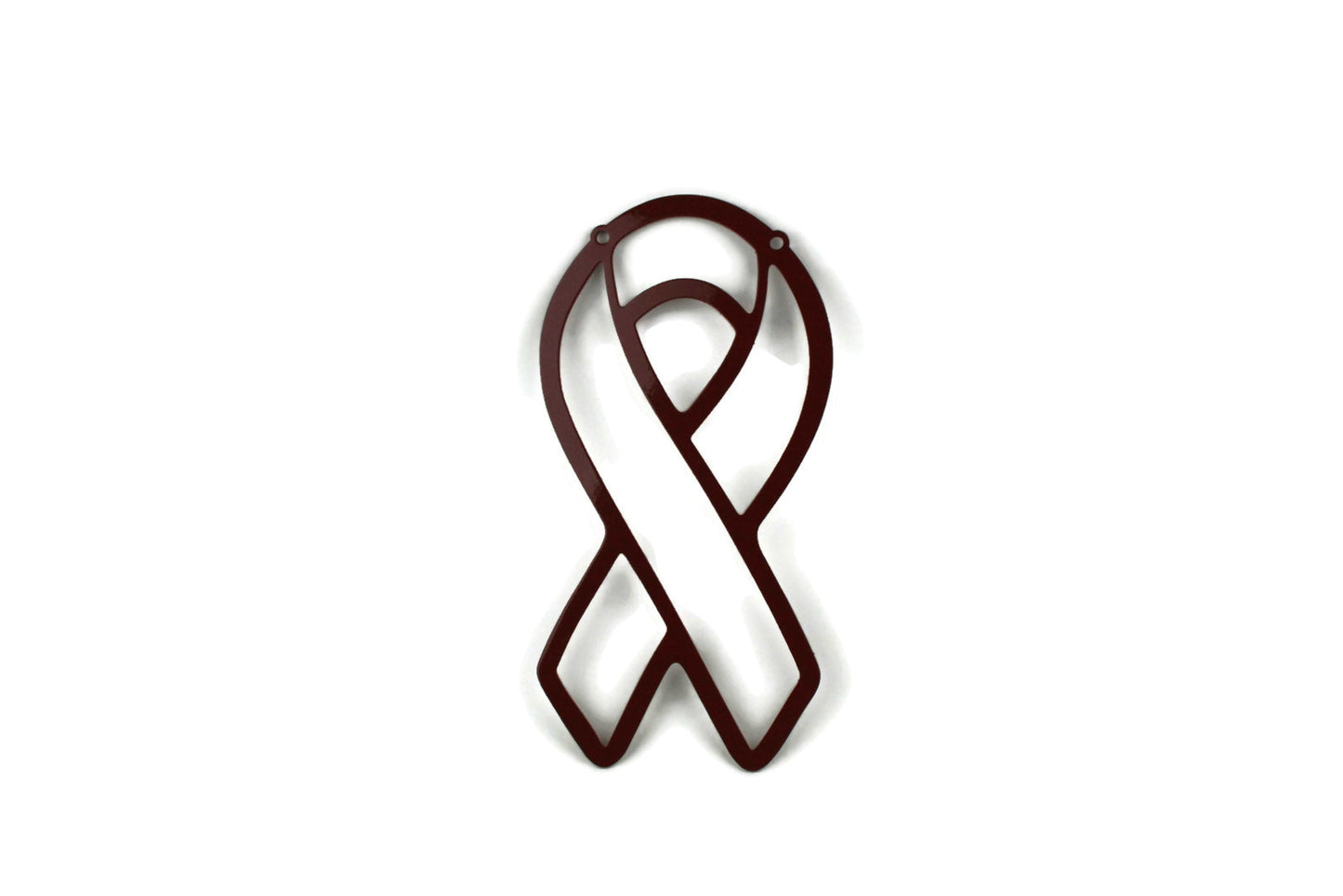 Metal Awareness Ribbon 10 Inch Tall Wall Art or Yard Stake