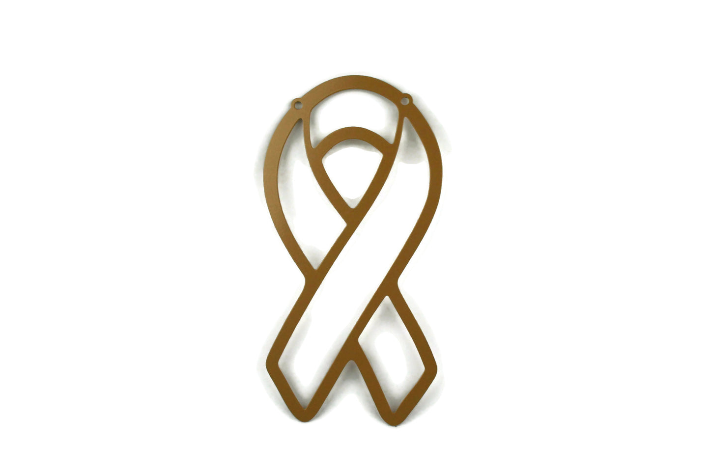 Metal Awareness Ribbon 10 Inch Tall Wall Art or Yard Stake