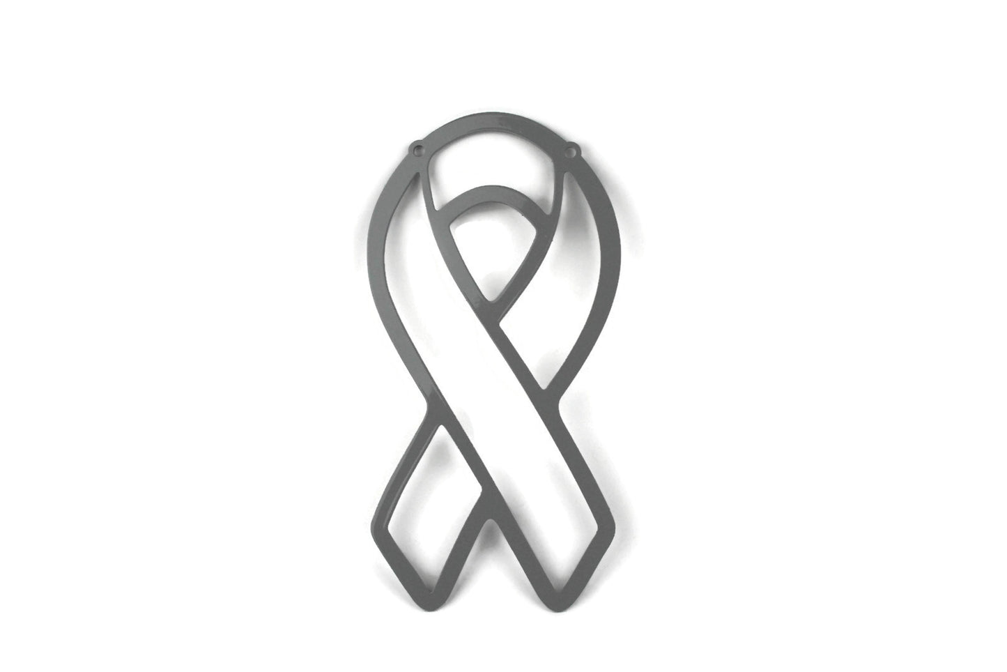Metal Awareness Ribbon 10 Inch Tall Wall Art or Yard Stake