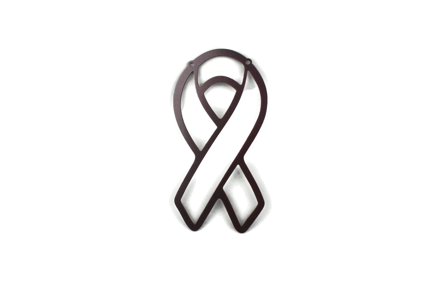 Metal Awareness Ribbon 10 Inch Tall Wall Art or Yard Stake