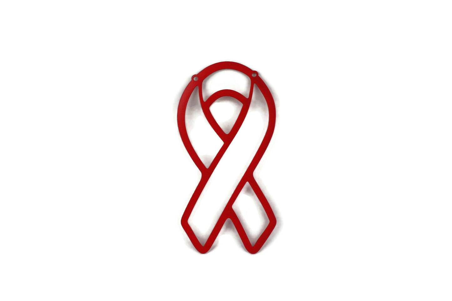 Metal Awareness Ribbon 10 Inch Tall Wall Art or Yard Stake
