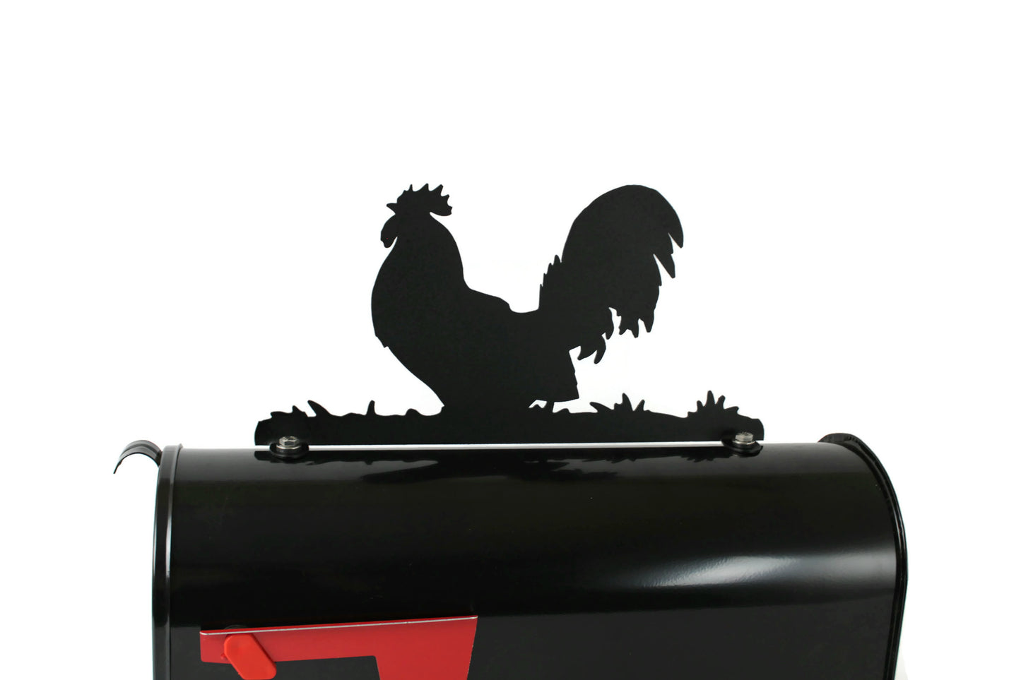 Rooster Metal Mailbox Topper 7.13 Inches Tall -- Does Not Include a Mailbox