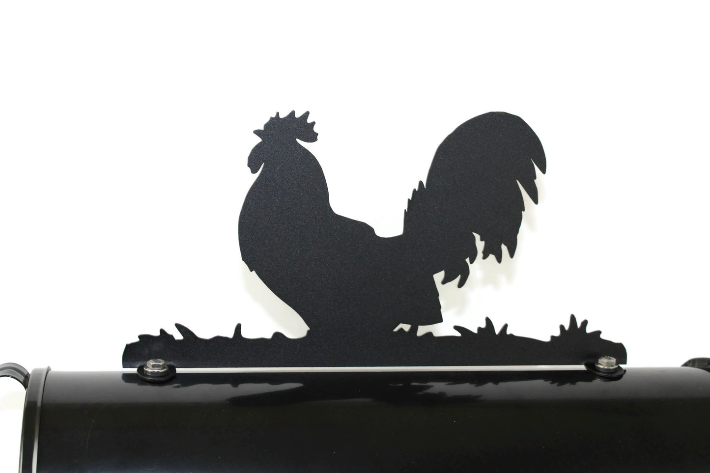 Rooster Metal Mailbox Topper 7.13 Inches Tall -- Does Not Include a Mailbox