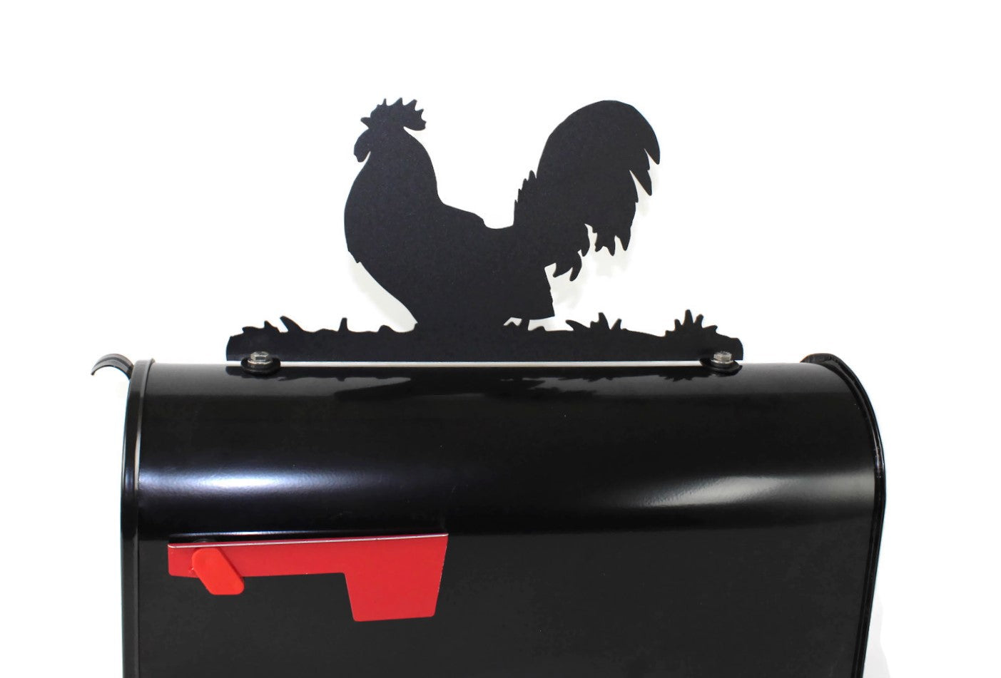 Rooster Metal Mailbox Topper 7.13 Inches Tall -- Does Not Include a Mailbox