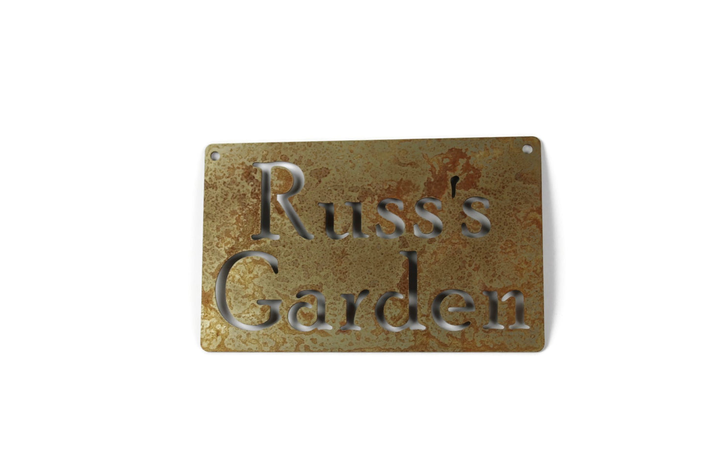 Metal Garden Signs and Hangers -- Clearance Items 8 to 13 Inches Wide