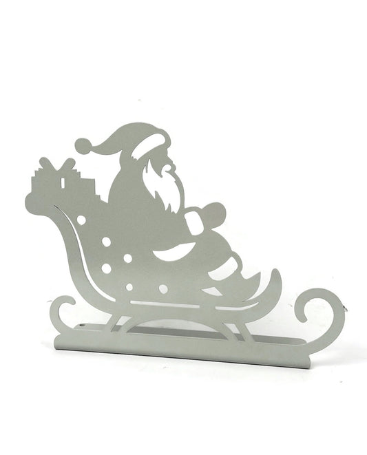 Metal Santa's Sleigh Stand 6.75” Tall