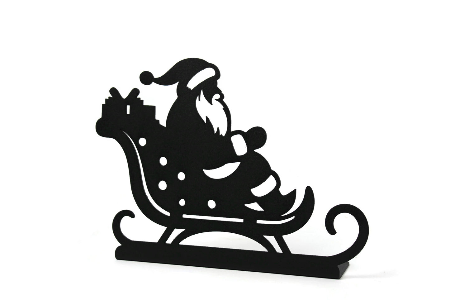 Metal Santa's Sleigh Stand 6.75” Tall