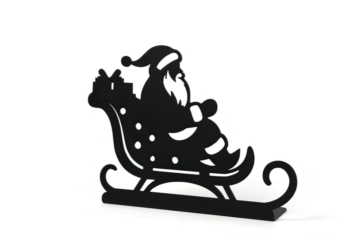 Metal Santa's Sleigh Stand 6.75” Tall