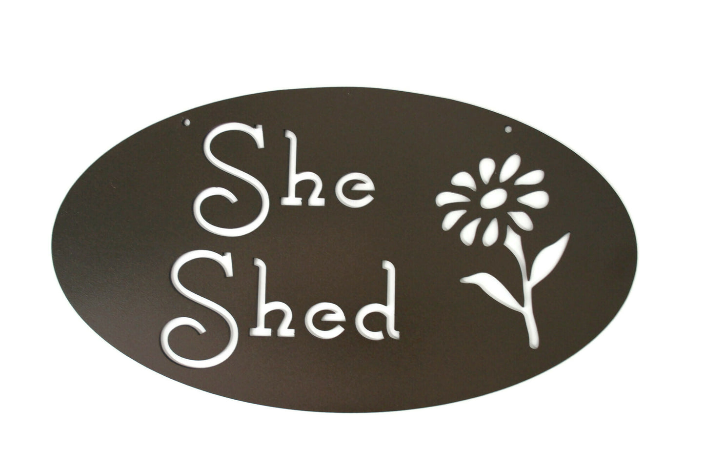 Metal She Shed Garden Sign 18 Inches Wide