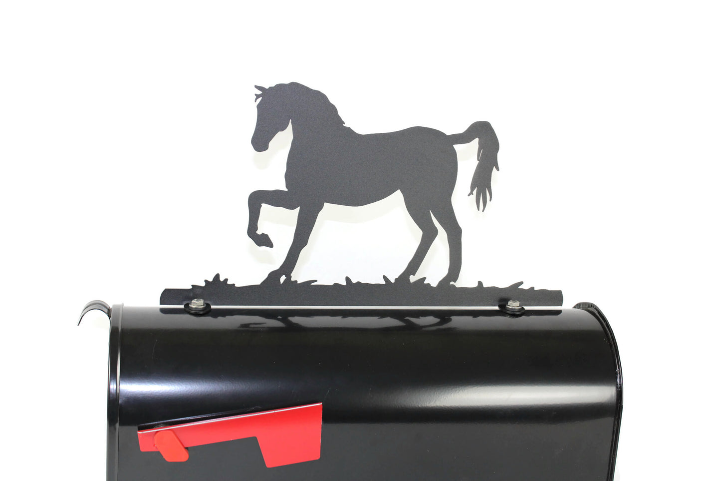 Standing Horse Metal Mailbox Topper 8.5 Inches Tall - Does Not Include a Mailbox