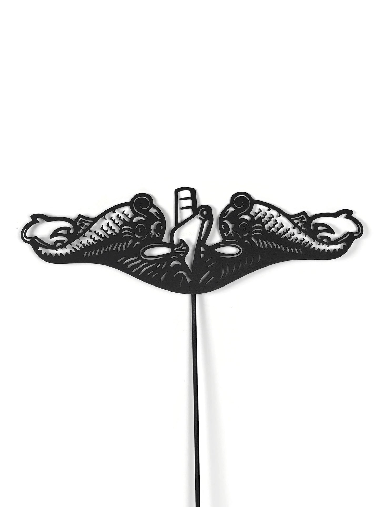 US Navy Submarine Dolphins Metal Yard Stake - Official Licensed Product