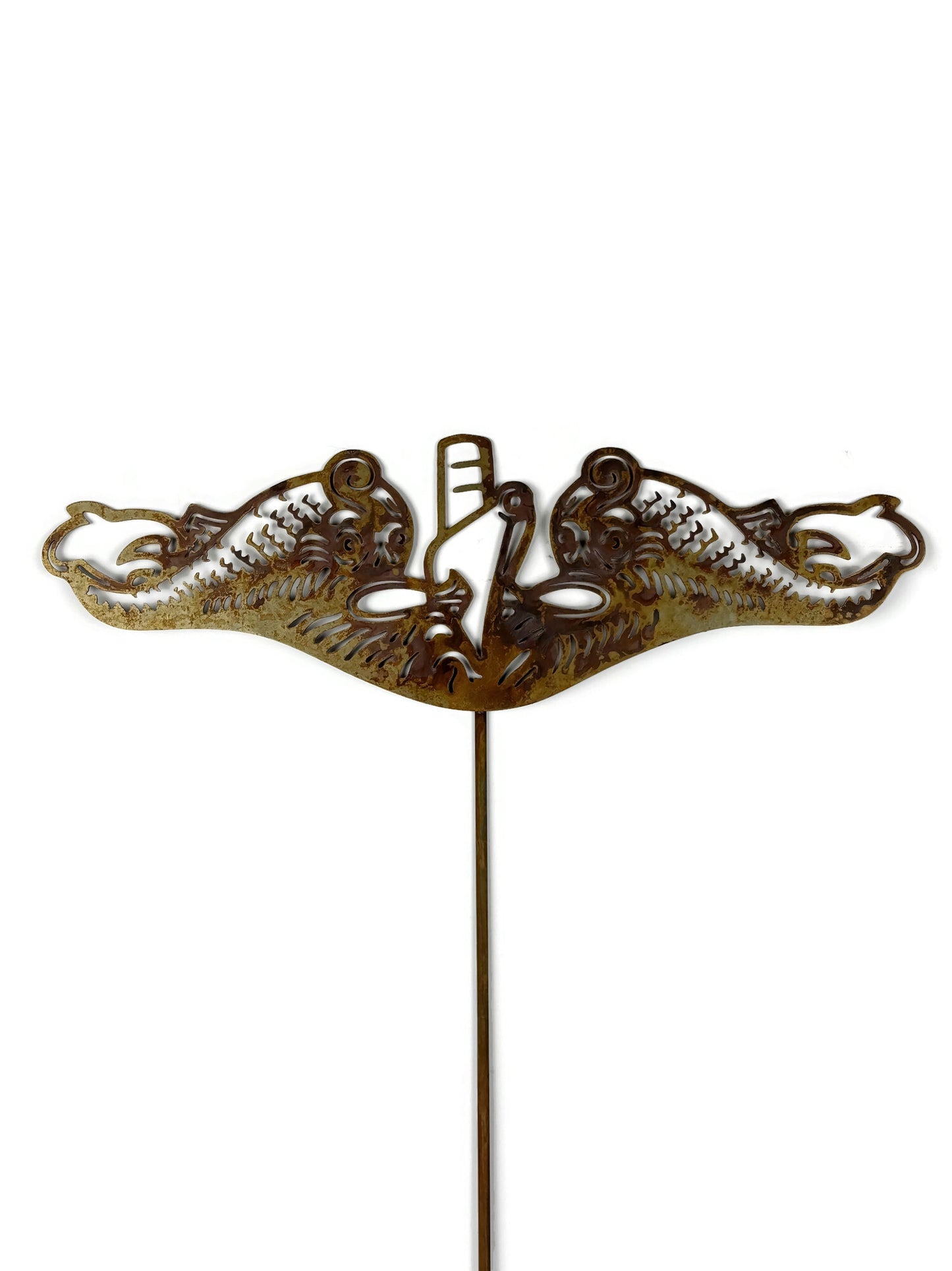 US Navy Submarine Dolphins Metal Yard Stake - Official Licensed Product