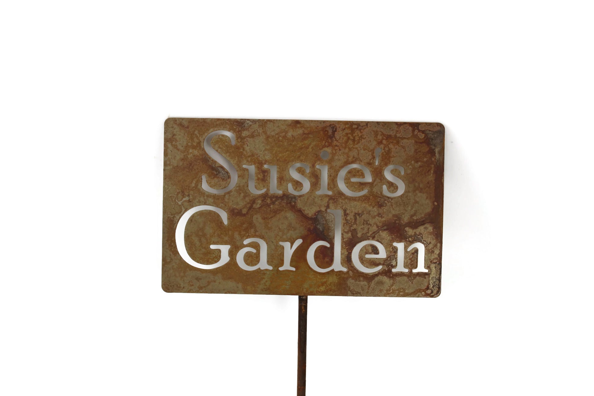 Susie's Garden rusted garden stake