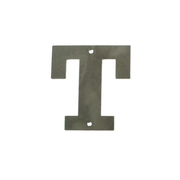 Metal Letters and Numbers Blocky Square Font 4" Tall Raw & Rust