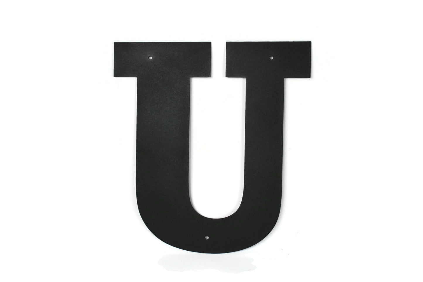 Metal Letters and Numbers Blocky Square Font 12" Tall Powder Coated