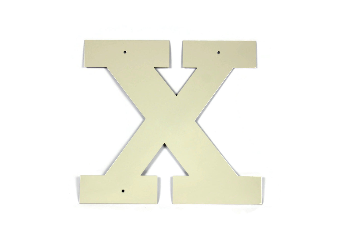 Metal Letters and Numbers Blocky Square Font 12" Tall Powder Coated
