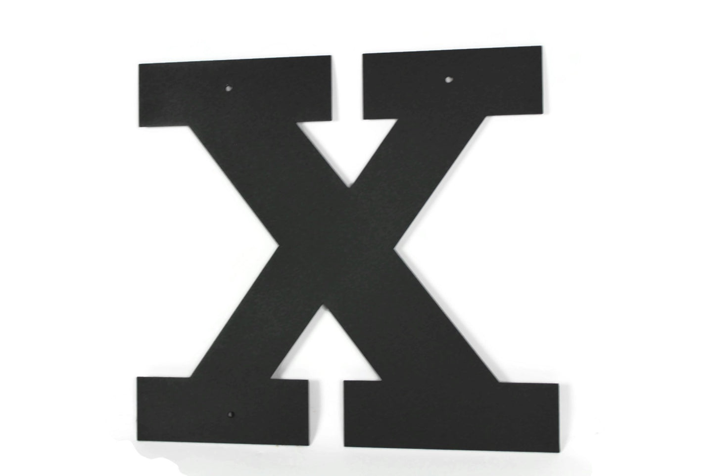 Metal Letters and Numbers Blocky Square Font 12" Tall Powder Coated
