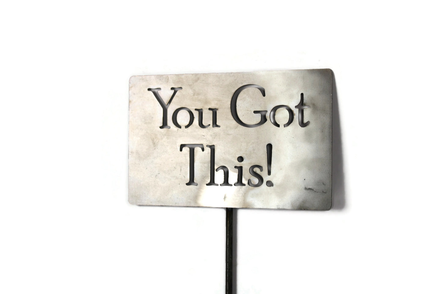 You Got This! Metal Garden Stake 20 to 48 Inches Tall